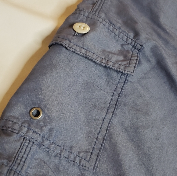 J. Crew Blue Chambray 8" Swim Trunk - Picture 5 of 6
